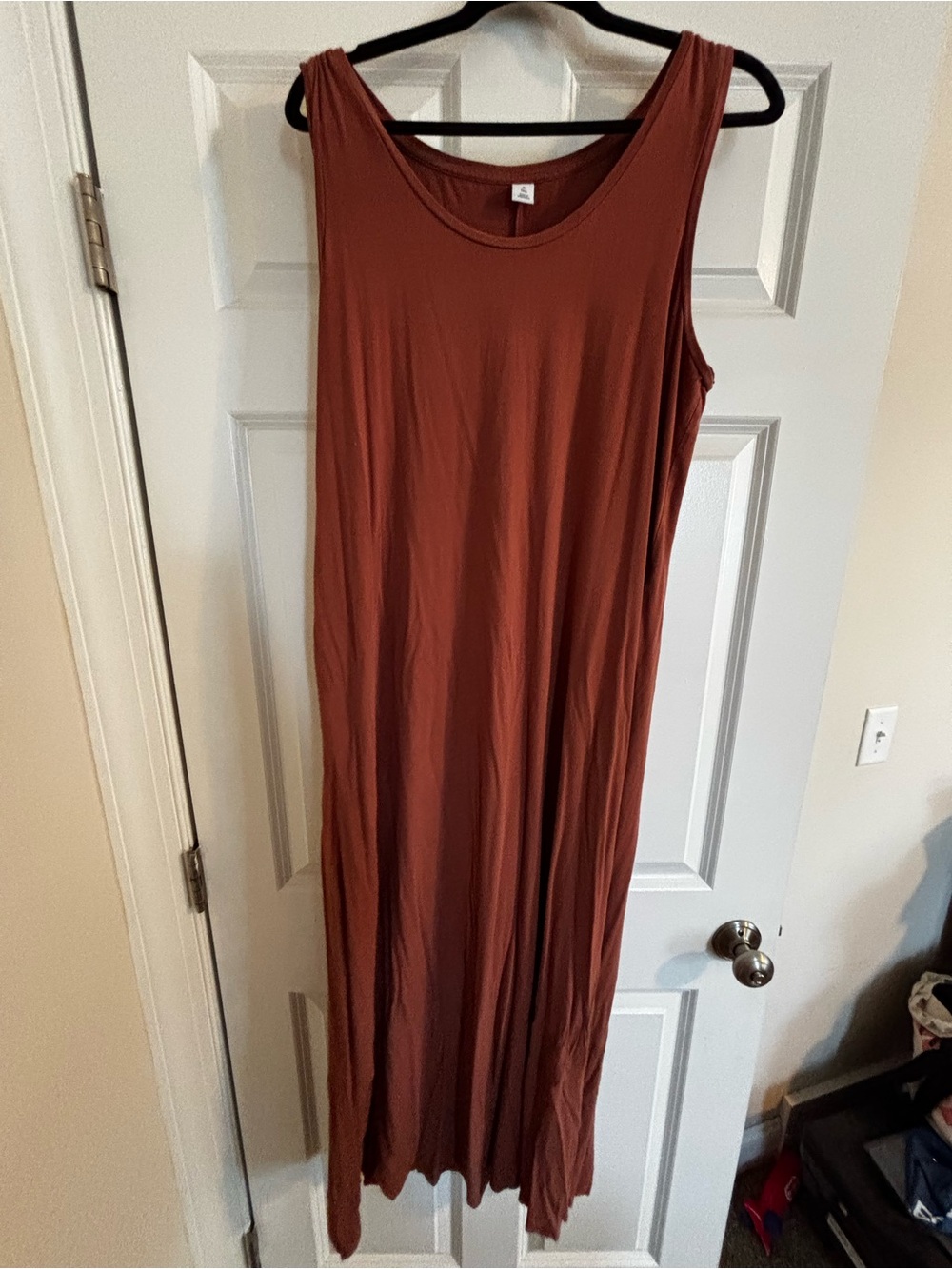 Old Navy Sleeveless Rust Maxi Dress